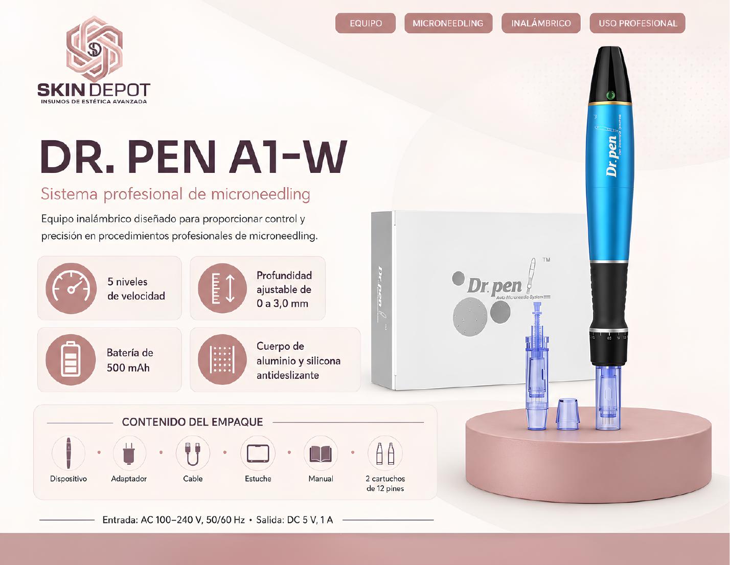 Dr. Pen A1-W — Sistema de microneedling