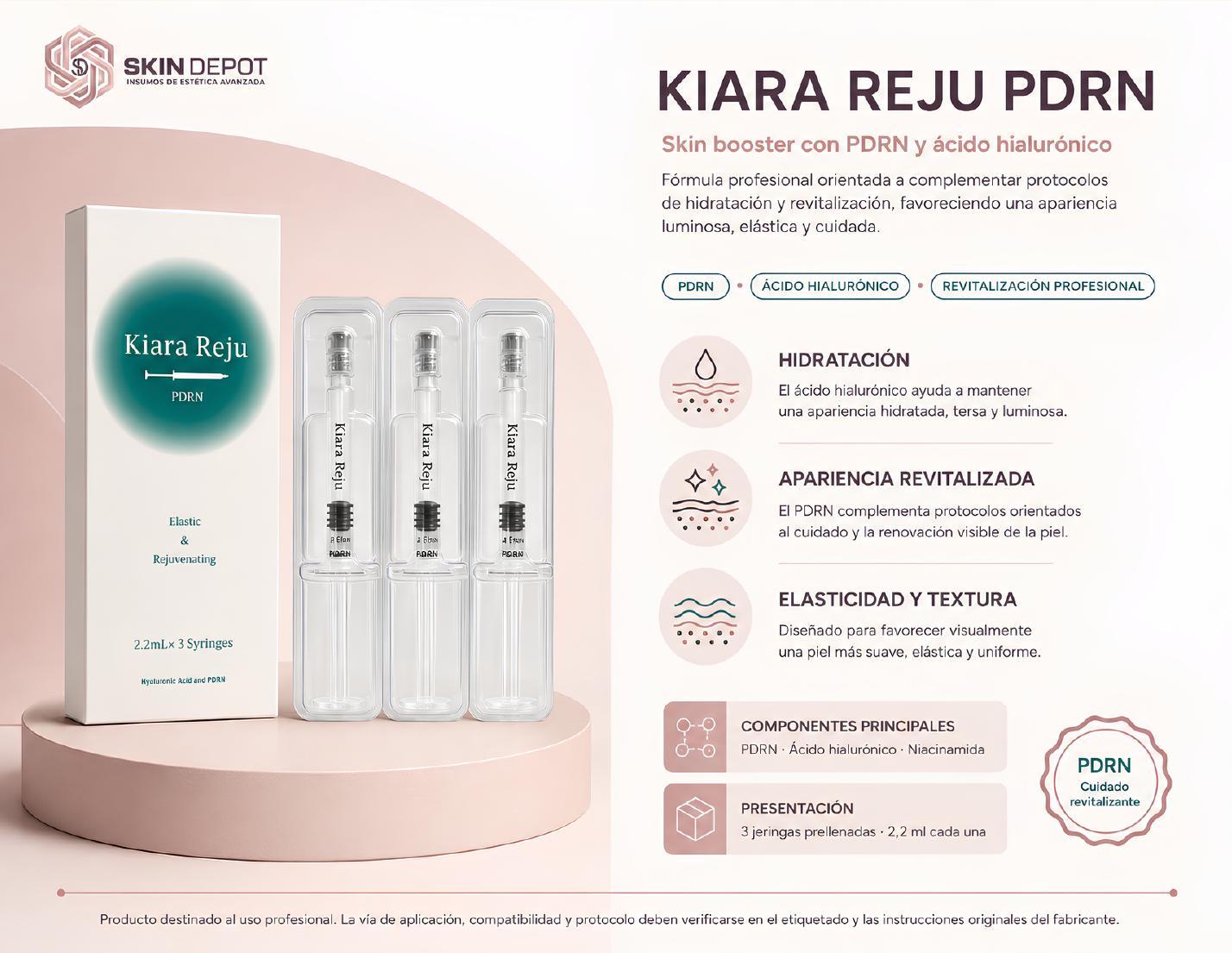 Kiara Reju PDRN — 3 jeringas 2.2 ml