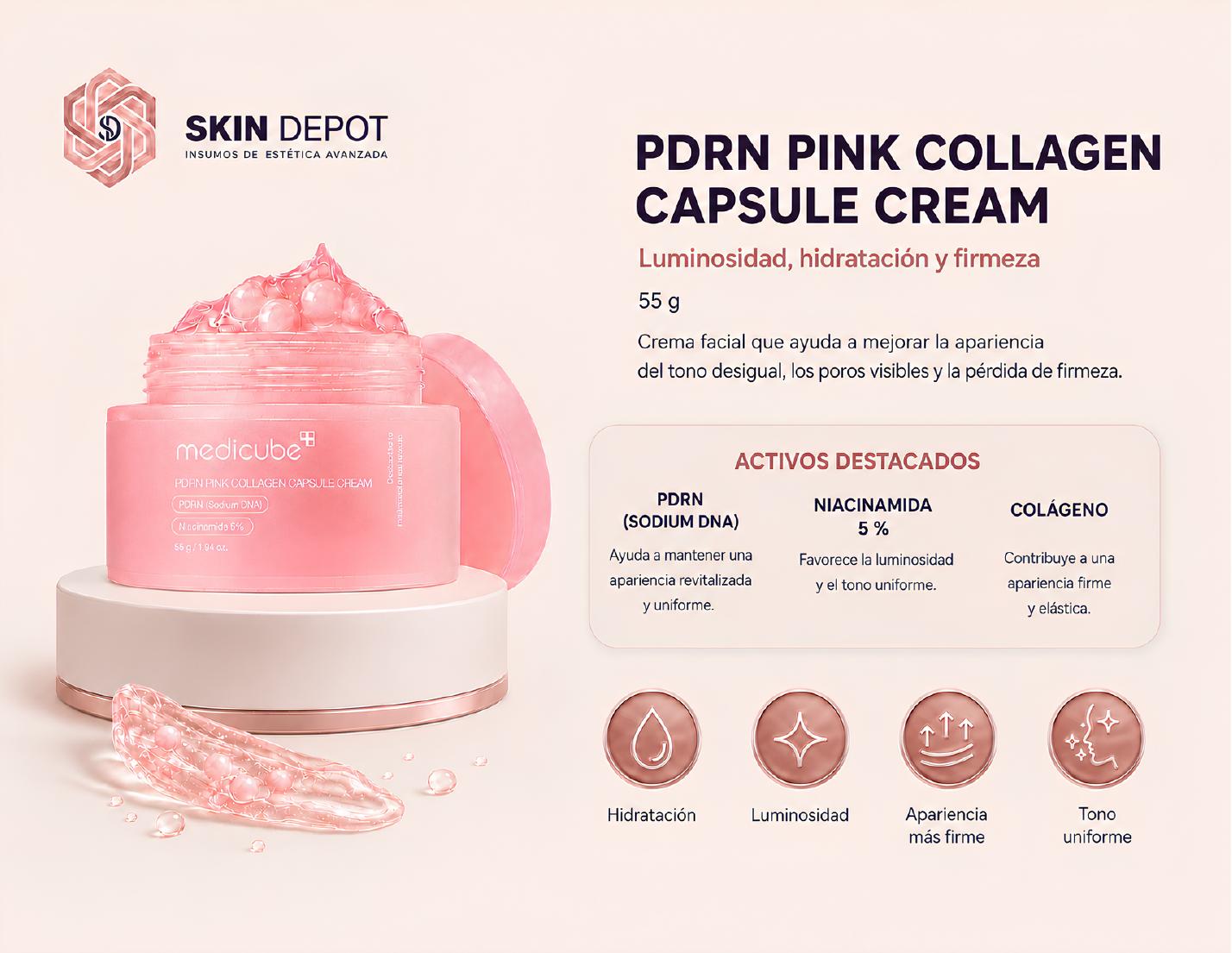 Medicube PDRN Pink Collagen Capsule Cream — 55 g