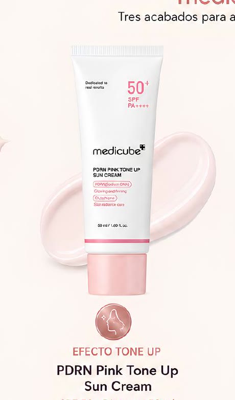 Medicube PDRN Pink Tone Up Sun Cream SPF 50+ PA++++ — 50 ml